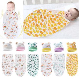 Decken 2 Stück Baby Windeln 0-6 Monate Schlafsack Born Envelope Cocoon Wrap Swaddle Weiche Säuglingsschlafdecke Fußabdeckung