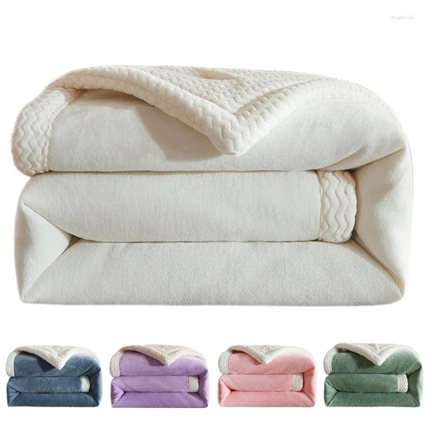 Mantas de invierno gruesas de 3 capas, colcha acolchada suave y cálida de 150x200cm, manta para sofá de 100x150cm, engrosamiento para niños