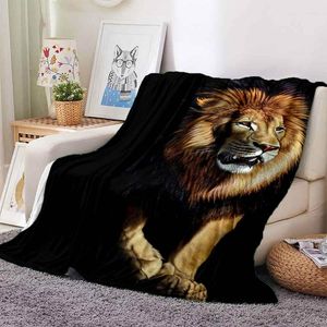 Mantas Manta con estampado de animales en 3D para niños, suave y cómoda, para viajes en casa, franela, regalo de cumpleaños