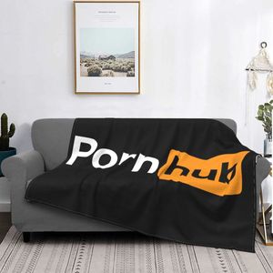 Dekens 3D geprinte pornhub dekens comfortabel zacht flanellen sprint amuse porn hub cadeau gooi deken voor sofa home slaapkamer 230518