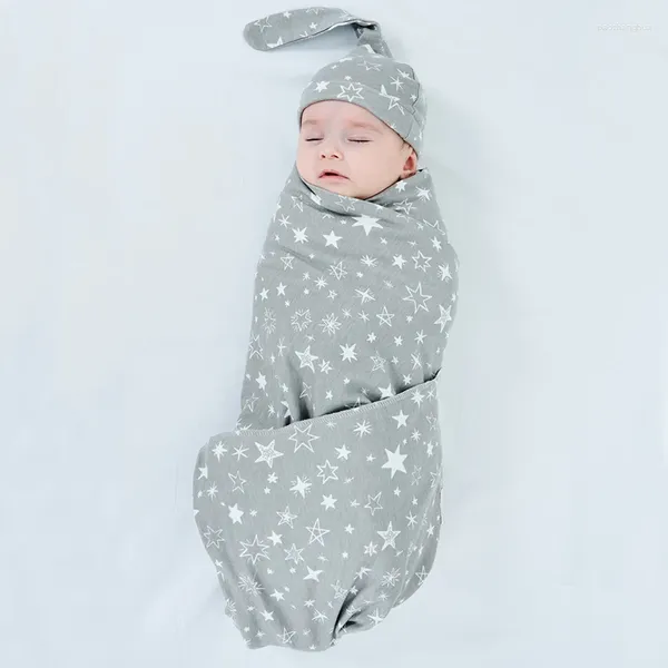 Couvertures 3 pièces/ensemble coton bébé langes doux nés accessoires couches lange d'emmaillotage 90x90cm