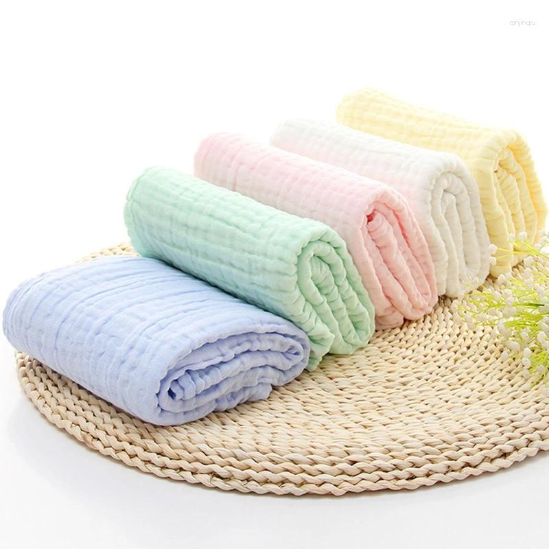 Blankets 6 Layers Cotton Baby Receiving Blanket Infant Kids Sleeping Quilt Bed Cover Muslin A2UB