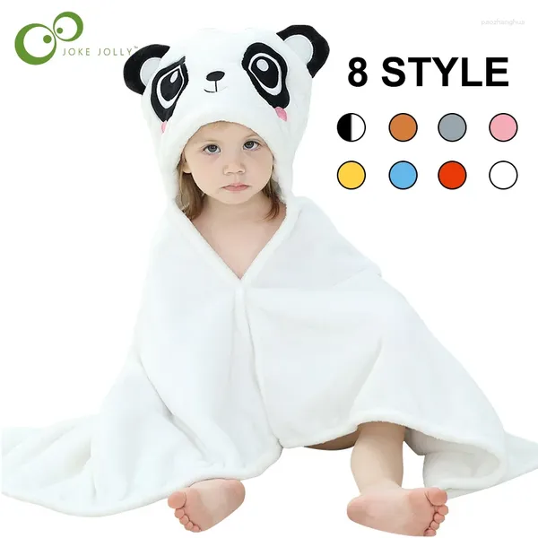 Couvertures 70x100 Couverture à capuche pour bébé en flanelle pour toutes les saisons Animaux mignons enfants serviette de bain en vrac dormir chaud pyjamas ddj