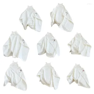 Dekens 70x100 cm Cartoon Badjas Poncho Cape 6-Layer Geboren Baby Deken Ademend Badhanddoek voor Baden Uur Drop