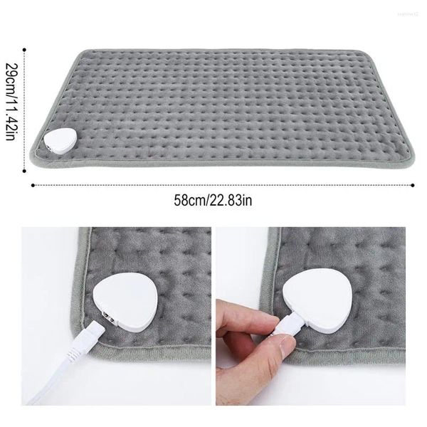 MANUDAS 9 CONTROL DE TEMPERACIÓN 4 Temporizador de calefacción Terapia del cuerpo Calentador Termal abdomen Masaje de masaje Mantaña Alivio de invierno P C3D0