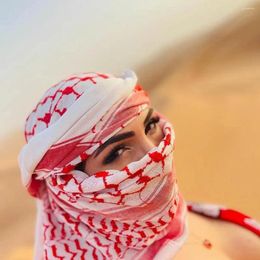 Couvertures pour hommes adultes, foulard de tête arabe en coton Shemagh désert Jacquard 125x12 5/140x140cm, accessoires de Costume arabe
