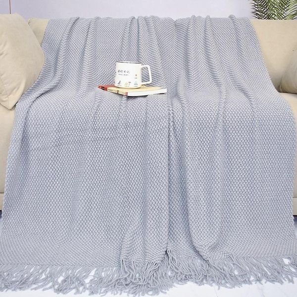 Couvertures toutes saisons Kawaii tricoté couvre-lit Swaddler couverture literie Plaid extérieur couette