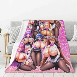 Dekens Anime Stuff Anti-Pilling Flanel Gooi Deken Voor Bank-Lichtgewicht Po Aangepaste Foto Sofa Merch