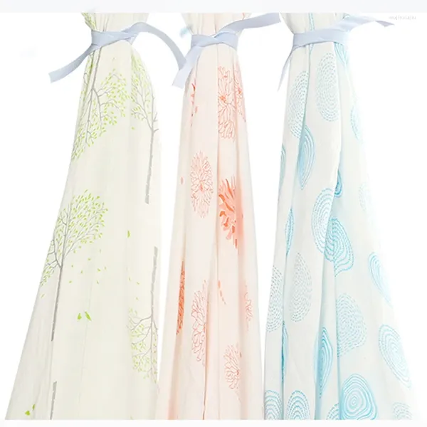 Mantas Bebé Bambú Muslin Swaddle Manta Individual Grande Para Calidad Comodidad Dormir Swaddling