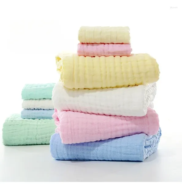 Couvertures bébé serviette de bain garçons filles coton enfants serviettes couverture pour né peignoir 6 couches gaze gant de toilette infantile Swaddle
