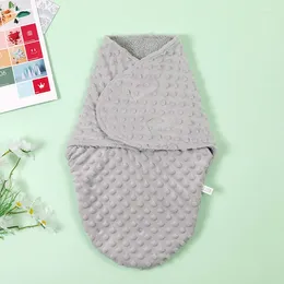 Couvertures couverture de bébé né anti-swaddle sommeil Doudou Crystal Super Soft Enveloppe de couchage à double couche