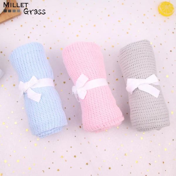 Mantas Manta para bebé Nacido Algodón Súper suave Niños Mes Swaddle Infant Wrap Toalla de baño Chica Niño Cochecito Cubierta