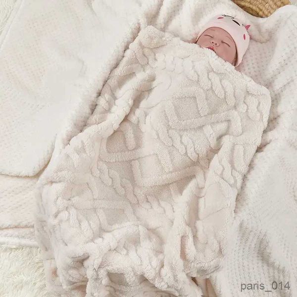 Mantas Manta para bebé Recién nacido Dormir Swaddle Wrap Pure Color Franela Siesta Manta Infantil Saco de dormir Edredón para R231018