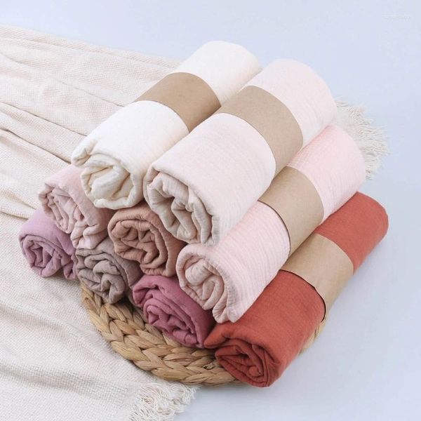 Couvertures bébé mousseline-serviette coton Swaddle couverture bébé berceau couette haute absorbante serviette de bain chambre climatisée douce