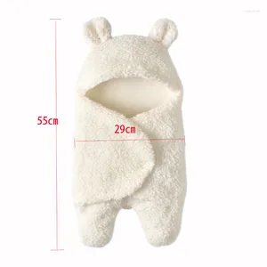Couvertures bébé Panda dessin animé couette sacs de nuit doux automne hiver peluche emmaillotage robe de sommeil couverture né emmaillotage pour 0-12M