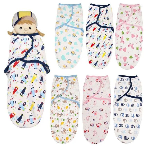 Couvertures sacs de couchage bébé bébé sommeil nés enveloppe enveloppe cocoon enveloppe de coton doux coton couverture