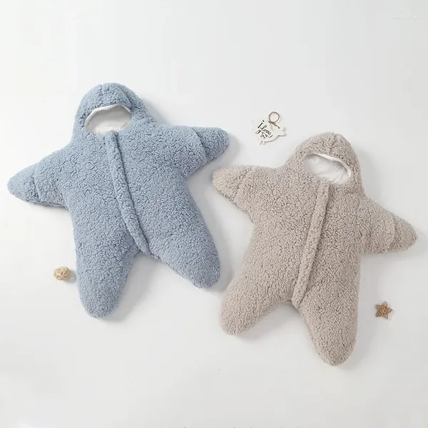 Mantas Bebé Saco de dormir Estrella de mar Espesar Linda Ropa en forma de dibujos animados para bebés Bebé Nacido Algodón