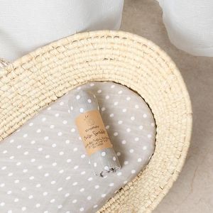 Dekens Baby Soft Born Wrap Polka Dot Bedrukt Katoenen Mousseline Inbakerwagen Beddengoed Cover