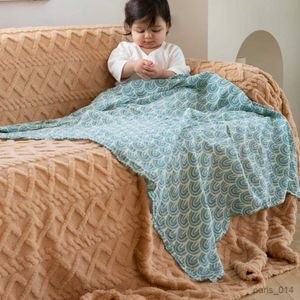 Couvertures bébé doux mousseline Swaddle coton couverture respirant mousseline 120*110 cm pour bébé
