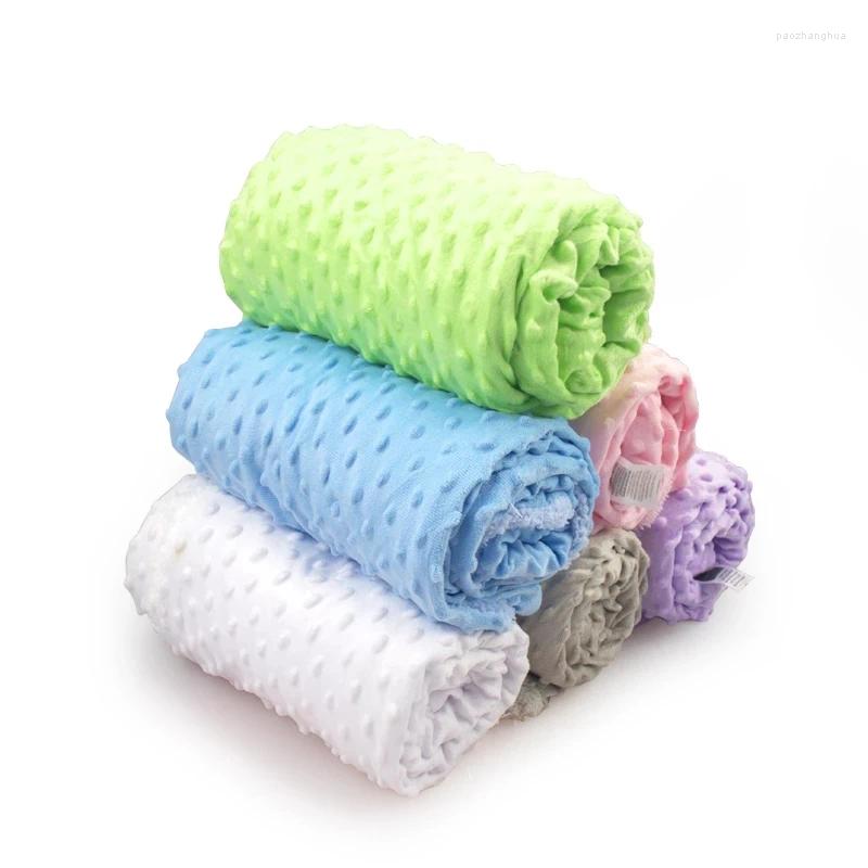 Couvertures bébé doux chaud Swaddle couverture solide emmaillotage thermique polaire literie couette pour bébés nés ensemble