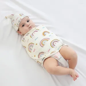 Couvertures Baby Wrap Couverture de coton anti-saut réglable pour sac de sommeil essentiel né