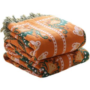 Dekens sprei op de bank picknick deken gooi boho decor omkeerbare softblankets dekensblankets