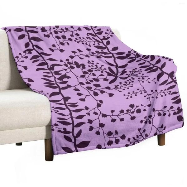 Couvertures Bella Swan Lavender Freesia Throwt Couverture pour les canapés poils et polaires