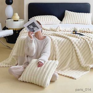 Dekens Deken Nieuwe pluche herfst warme dekens voor bedden Zachte fleece bank Comfortabel dikker laken