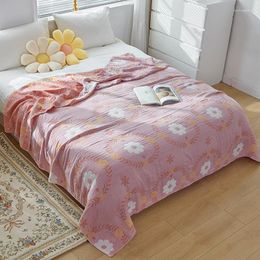Mantas estilo bohemio algodón muselina manta para sofá sofá ropa de cama sábana bebé colcha niños adultos accesorios infantiles