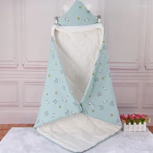 Couvertures Born Baby Anti-Kick Sac de couchage Enveloppe en coton Moon Star Swaddle Couverture Wrap Beding Quilt