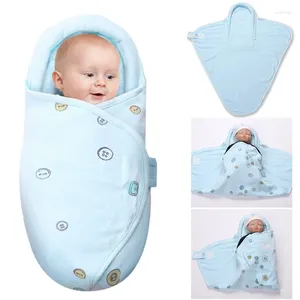 Couvertures née bébé coton couverture swaddle mignon dessin animé en bas âge d'hiver sac de couchage chaud sac de sommeil peu de poussette