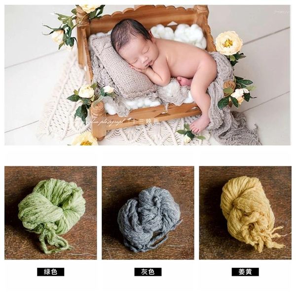 Couvertures pour bébé, enveloppe élastique, arrière-plan de tournage de photographie, tapis rétro enveloppé, panier en peluche, accessoires