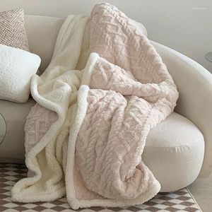 Dekens Born Fleecedeken voor kinderen Zachte bankhoes Warm Sherpa Gooi Wrap Sprei Reizen Textiel Winterhuis