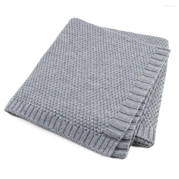 Coperte Born Infantile In Cotone Lavorato A Maglia All'uncinetto Coperta Per Neonato Swaddle Wrap Morbida Elasticizzata Culla Biancheria Da Letto Per Ragazzi Ragazze Bambini