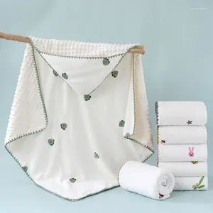 Couvertures Born Quilt Berceau Couverture à capuche Couverture pour bébé Sac de couchage pour bébé 0-12M Sacs de sommeil Swaddle respectueux de la peau