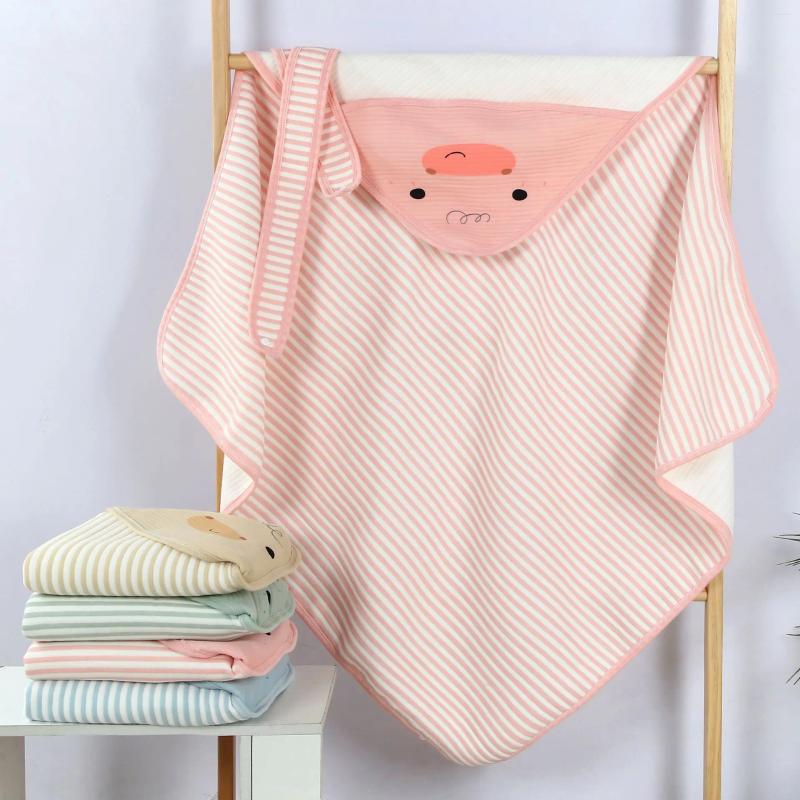 Coperte Nato Trapunta Asciugamano da bagno in puro cotone per bambini Trapunte per pisolino estivo Coperta da viaggio morbida per la pelle Coperta per passeggino Lenzuolo per culla