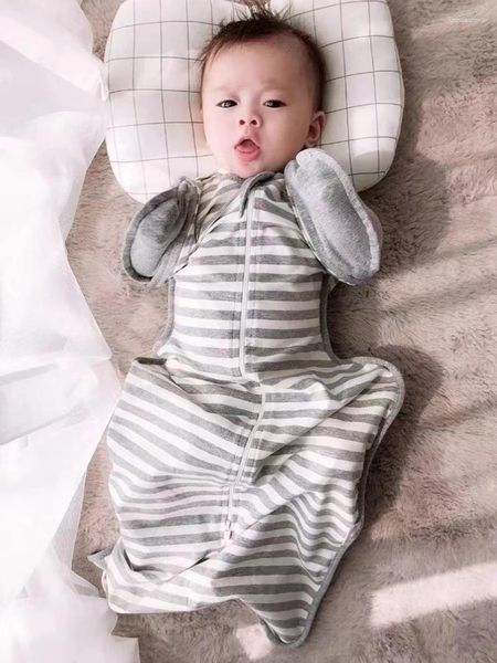 Mantas nacidas de sleepsack algodón para bebés envoltura de envoltura de la envoltura de la envoltura de la envoltura de la envoltura del maltrato de dormir infantil Muslin 0-6m