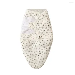 Couvertures née Swaddle Wrap Baby Sleeping Sac Coton Enveloppe douce Cocoon 0-3 mois Couverture de chambre d'accouchement