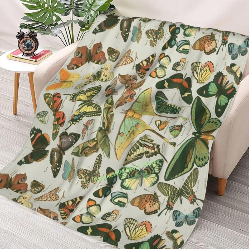 Blankets Butterfly Pattern Throw Blanket 3D Printed Sofa Bedroom Decorative Children Adult Christmas Gift