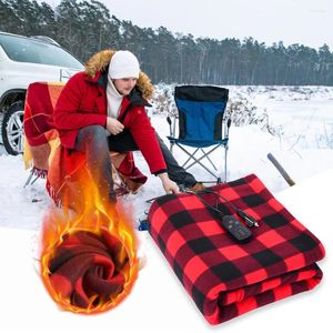 Dekens Auto Elektrisch verwarmde dekenmatras 9 verstelbare temperatuur 12V Padverwarming Auto-off voor kamperen