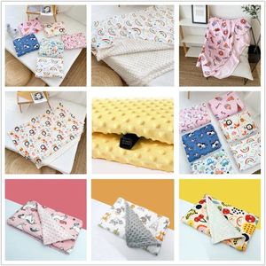 Couvertures Cartoon Car Lion 2 couches Bean Couverture Born Thermique Flanelle Swaddle pour bébé Literie Quilts Wrap 110x150cm