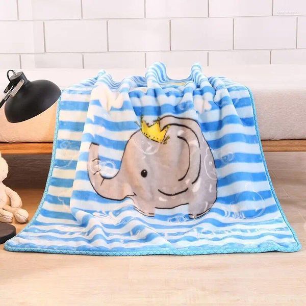 Mantas para niños manta de doble capa piel cubierta gruesa para bebés springumn bedspread navidad regalo