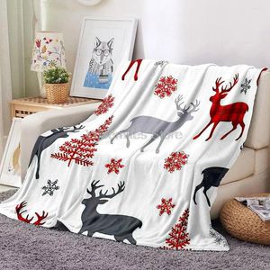 Mantas de Navidad Manta de Navidad durante toda la temporada Laveta ligera y cálida casa acogedora portátil Fuzzy Throw para la cama de sofá sofá Dee