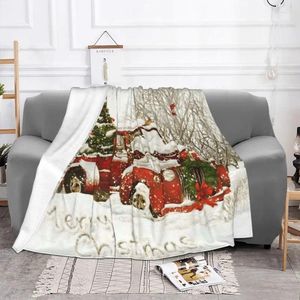 Couvertures de Noël Santa Gnome Clanchette rouge Tamion Fleece Printemps / Automne Breatteur Chance chaude pour lit Outdoor Bedpreads