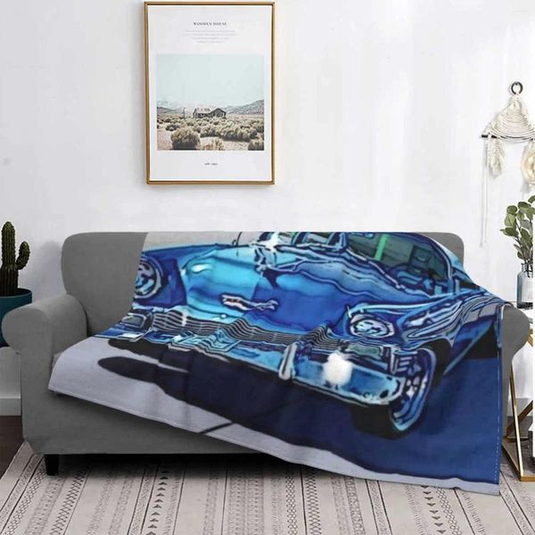 Couvertures classiques Blue Car Top Quality Confortant Sofa Soft Couverture Sports