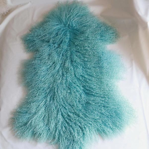 Couvertures CMR02 Home Morden Decor Silky Soft Long Hair Tibetan Lamb Fur Skin Throw