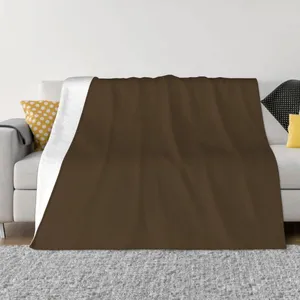 Couvertures café marron-nuances de couverture, canapé géant, lit touristique personnalisé, Plaid, cadeau personnalisé