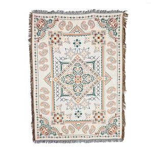Dekens kleurrijke zon maan tapijt tapijt etnische handwoven boho gooi deken voor bank bedbank settees