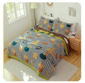 Dekens Koel katoen Geometrische sprei op het bed Zachte ademende deken voor tweepersoonsbedden Dutje Quilt Slaapkamer Home Decor