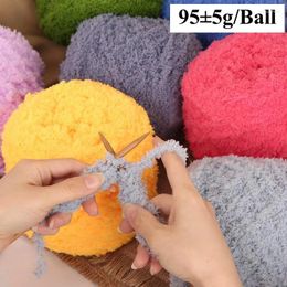 Dekens koraal fleece wol string zachte hoge kwaliteit garen voor baby handbrei deken hoed sjaal sokken diy haak trui naaldwerk